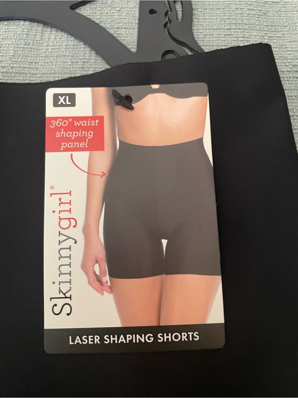 Shapewear Skinny Girl Laser Shaping Shorts XL NWT Black Smooth